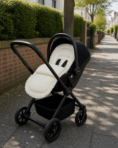 Universal Broderie Anglaise Car Seat Footmuff / Cosy Toes by For Your Little One