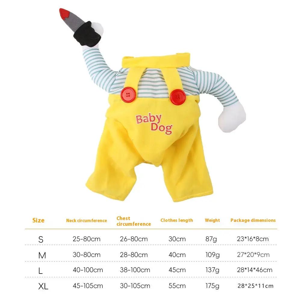 Cat Pet Costume Clothing Creative Yellow Knife Assassin Cat Clothing by Dropshipman
