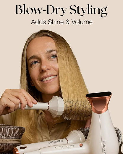 Professional Round Hair Brush Set - 4 Piece Blow Dry Kit with 3 Round Brushes & Comb - Perfect Beauty Gift for Women by All Mart Bristol Ltd
