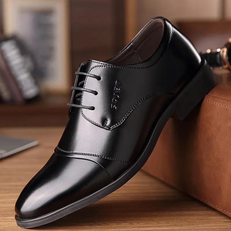 Casual Formal Business Leather Shoes Men by Dropshipman