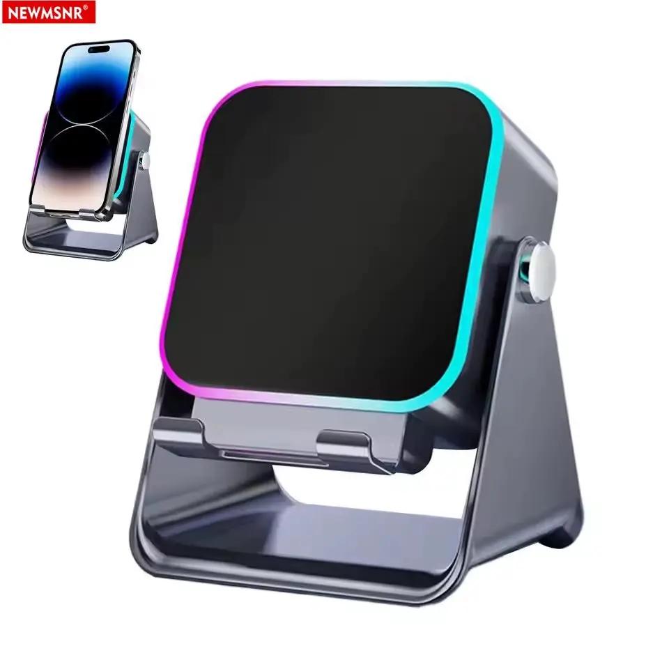 (Upgraded)5 in 1 Auto-Induction 5000Mah Wireless Induction Speaker 8 RGB Lights HIFI Sound Portable Bluetooth Phone Holder Gifts by All Mart Bristol Ltd