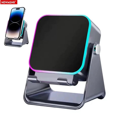 (Upgraded)5 in 1 Auto-Induction 5000Mah Wireless Induction Speaker 8 RGB Lights HIFI Sound Portable Bluetooth Phone Holder Gifts by All Mart Bristol Ltd