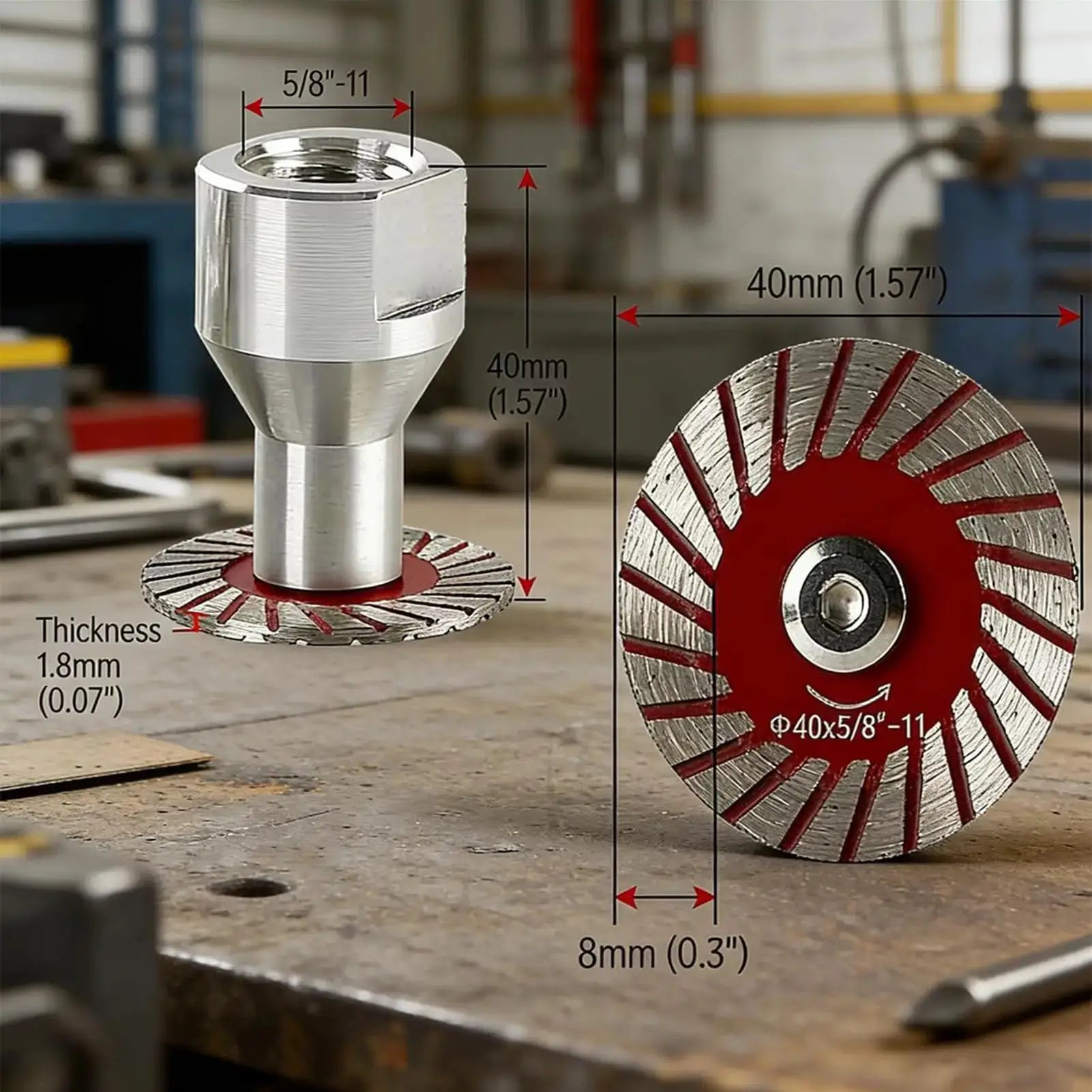 Tile Cutting Tools 40mm Precision Grinder Tool Porcelain Cutter Wheel For Adults Men Women Outdoor Workplace Artificial Stone by All Mart Bristol Ltd