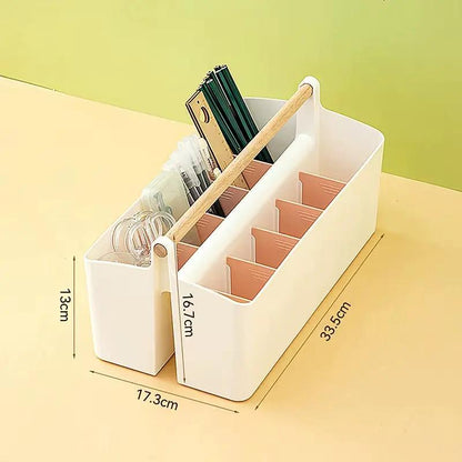 1Pc Multifunctional Storage Holder School Office Portable Pen Holder Storage Box Large Capacity Desktop Sundries Storage Basket by All Mart Bristol Ltd
