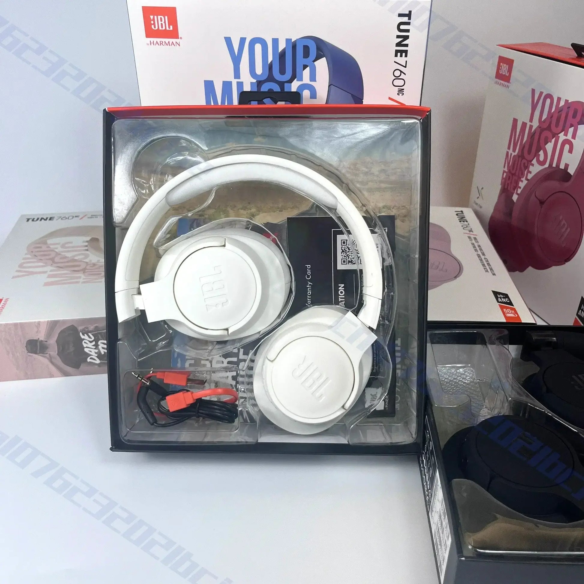 JBL Tune 760NC Wireless Over-Ear Headphones Foldable Active Noise Cancellation Sports Headset for Music And Travel by All Mart Bristol Ltd
