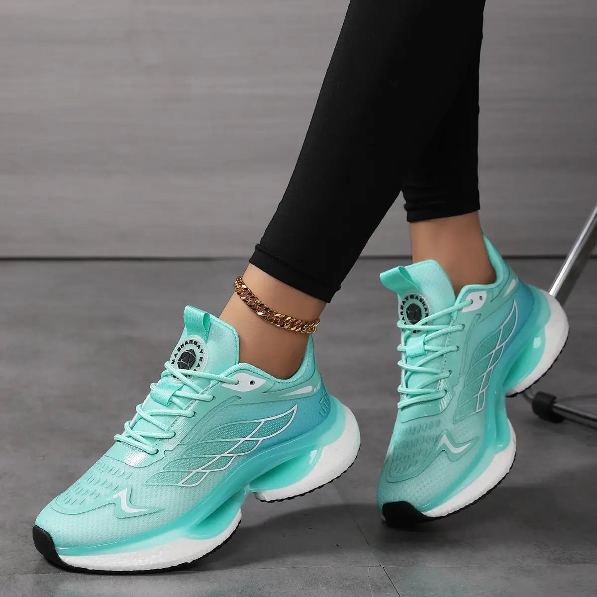 Womens Lightweight Shock-Absorbing Mesh Running Shoes For Sports by Dropshipman