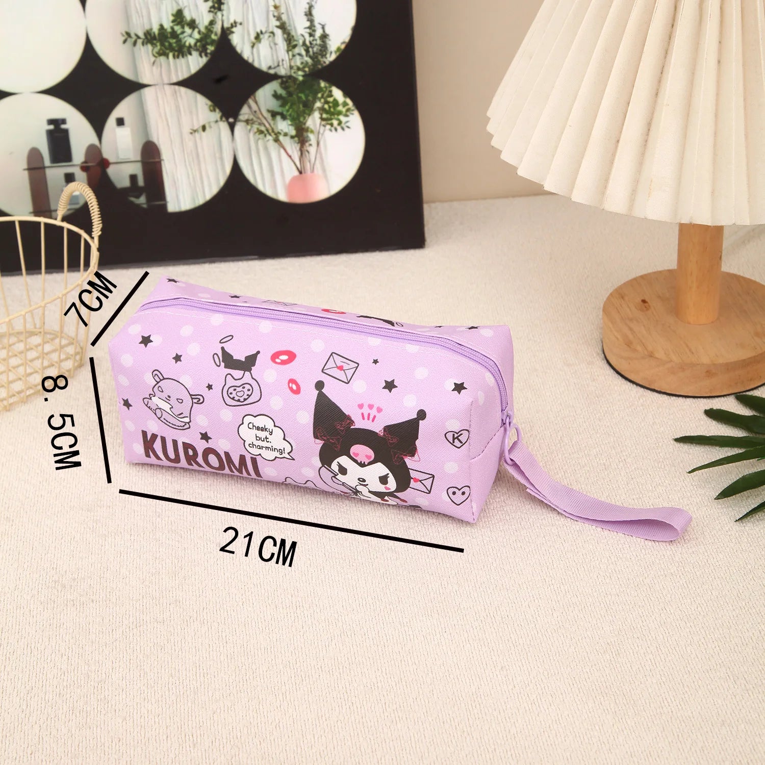 Pencil Case Cinnamoroll Hello Kitty Kuromi Melody Stationery Bag PU Waterproof Pencils Bag Student Pencil Stationery by All Mart Bristol Ltd