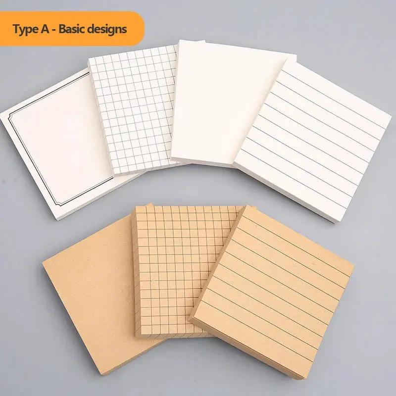 Basic Sticky Notes Stationery Notepad Post Bookmark Sticky Notes It Kawaii Stickers in Notebook Memo Pad Cute Korean Stationery by All Mart Bristol Ltd