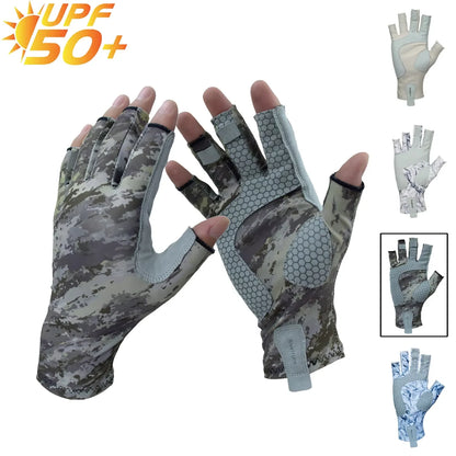 Riverruns Fingerless Fishing Gloves Are Designed for Men and Women Fishing, Boating, Kayaking, Hiking, Running, Cycling