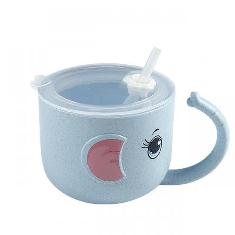 Baby Feeding Bottle Kid's Mug Silicone Straw Children by Dropshipman
