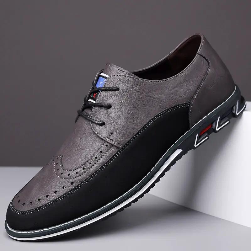 Business Fashion Comfortable Leather Shoes Men by Dropshipman