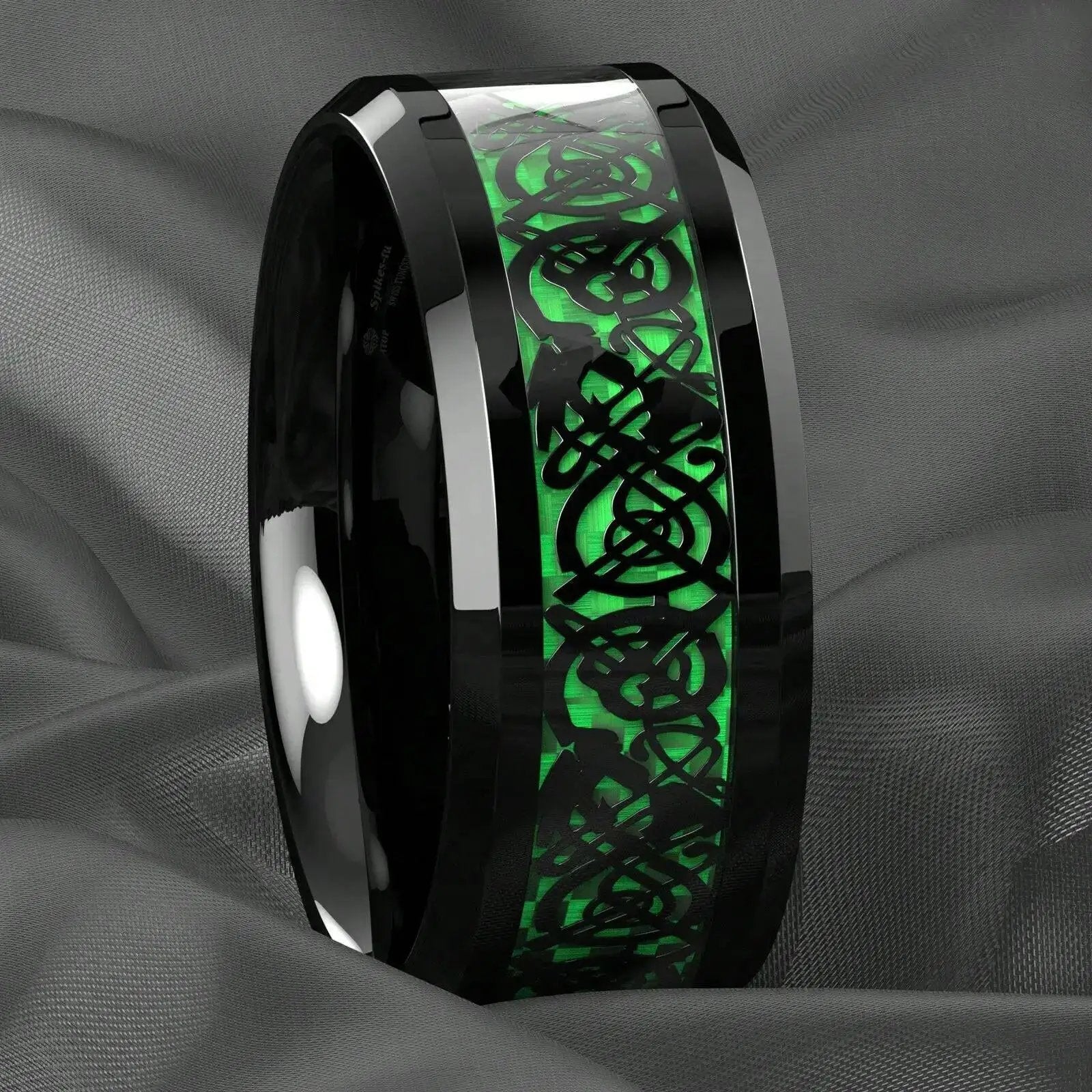 Couples Promise Rings with Heart & Dragon Designs Purple Red Green Blue Zircon Ideal for Engagement Wedding Gifts Romantic Theme Hypoallergenic Scratch Resistant Valentine'S Day Gift by All Mart Bristol Ltd