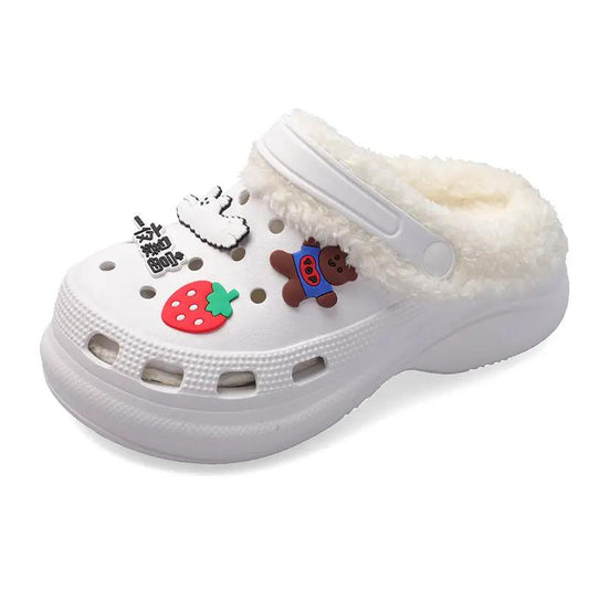 Warm Baotou Shoes Two-wear Lazy Cotton Slippers by Dropshipman