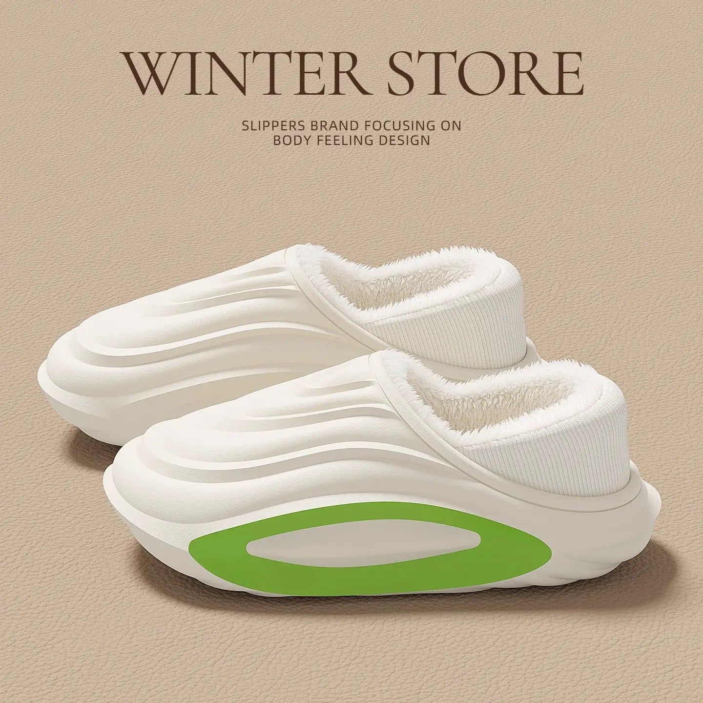 Womens Thick-soled Waterproof Non-slip Fleece-lined Insulated Cotton Shoes by Dropshipman