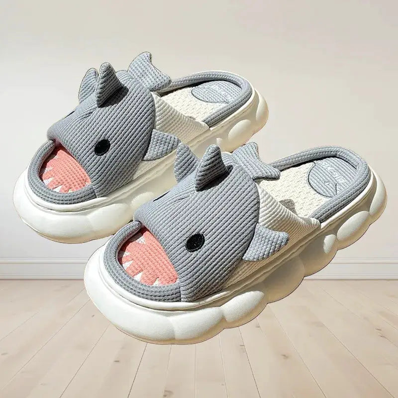 Home Linen Slipper for Women Cute Bunny Clouds Flip Flops Female Design Cozy Shoes Slides Four Season Platform Couples Sandals by All Mart Bristol Ltd