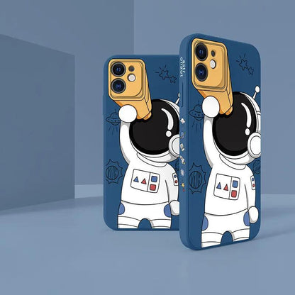For Astronauts, Mobile Phone Case Side Pattern, Soft Case by Dropshipman