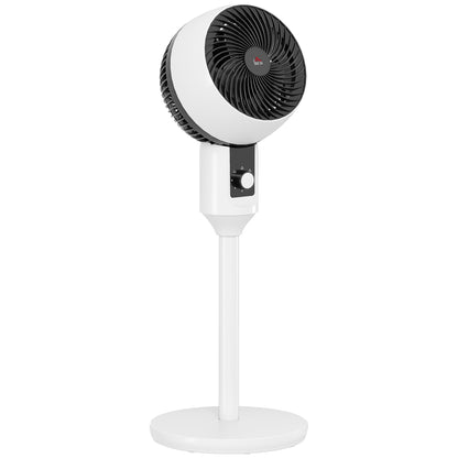 32 Inch Air Circulator Fan 70 Oscillation Carry Handle Black White HOMCOM by Unbranded