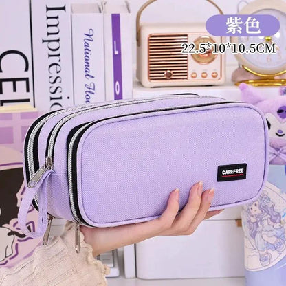 New School Supplies Back to School Essential Pencil Case, Large Capacity Stationery Organizer Student Stationery Box by All Mart Bristol Ltd