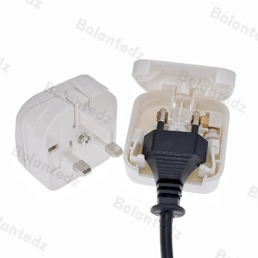 European EU To UK Travel Power Adapter With 5A Fuse UK British Electrical Plug Adapter Outlet AC Charger Power Cord Socket by All Mart Bristol Ltd