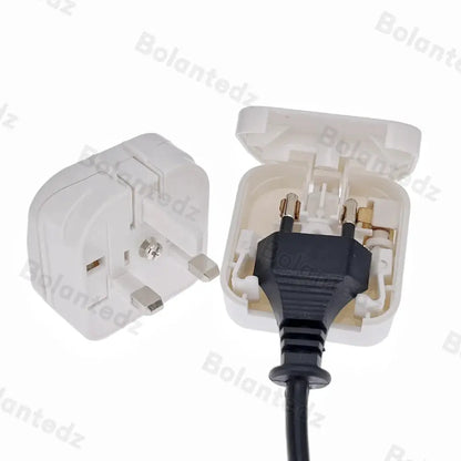 European EU To UK Travel Power Adapter With 5A Fuse UK British Electrical Plug Adapter Outlet AC Charger Power Cord Socket by All Mart Bristol Ltd