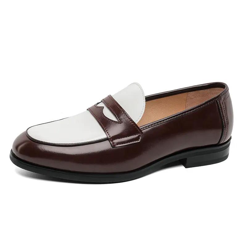 New Stylish All-match Mens Slip-on Casual Leather Shoes by Dropshipman