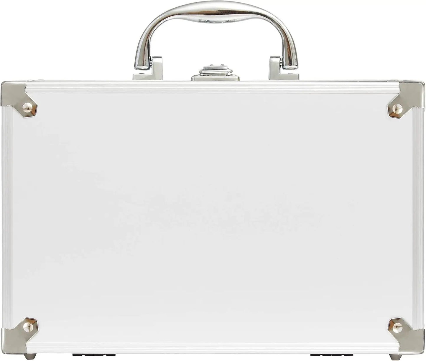 Ultimate Makeup Kit - All-in-One Portable Set with Lipsticks, Eyeshadows, Blush, Nail Polish, Mirror & Brushes in Stylish Metal Train Case by All Mart Bristol Ltd