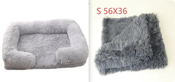 Plush Round Pet Bed Dog Bed Winter by Dropshipman