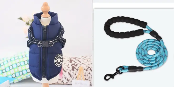 Waterproof Dog Clothes Winter Dog Coat With Harness Warm Pet Clothing Big Dog Jacket Chihuahua Labrador Coat Costume by Dropshipman