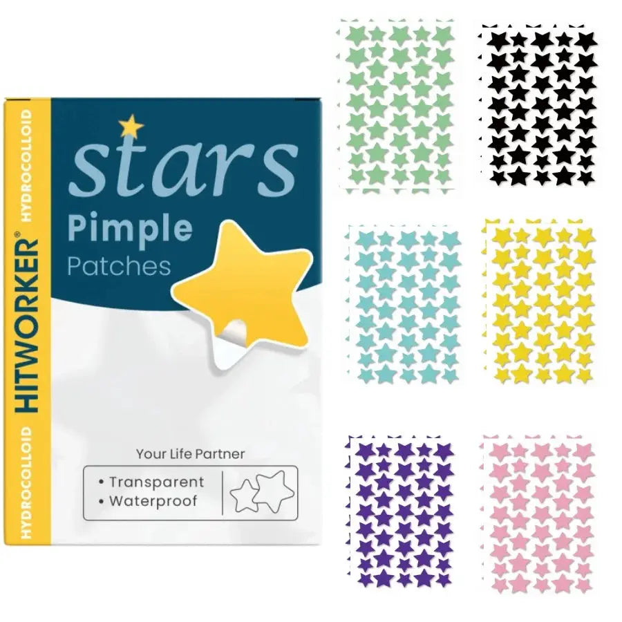 Star Acne Patches 240/480/720 Pieces, High-Quality Emergency Kit, Invisible Hydrogel Absorbs Pus Quickly, Reduces Swelling, Cute by All Mart Bristol Ltd