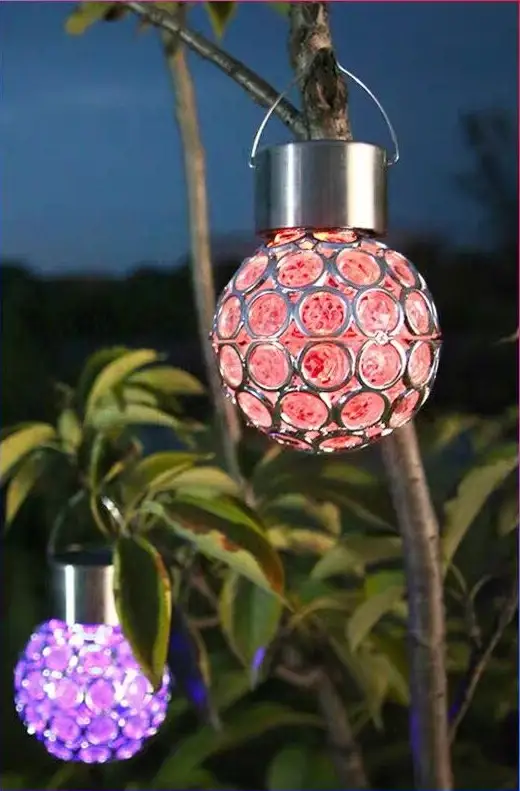 Set of 3 Hanging Solar Lights by Avilo