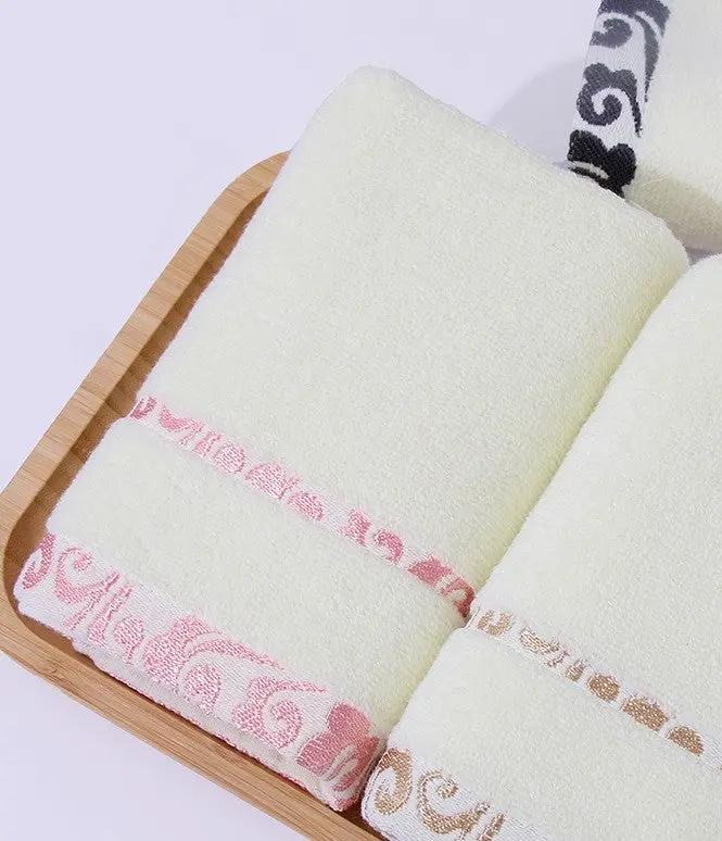 High quality pure cotton crepe-free jacquard Xiangyun thickening face towel by Dropshipman