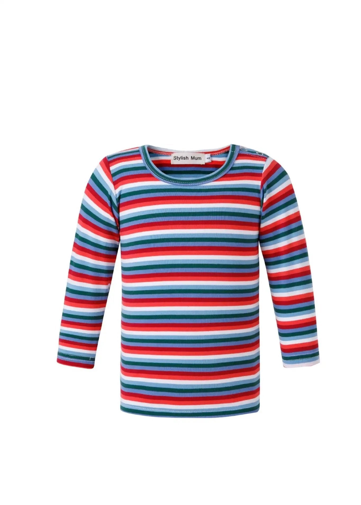 Cara Stripe Cotton Kids Top | Best Selling Kids Basics by Stylish Mum