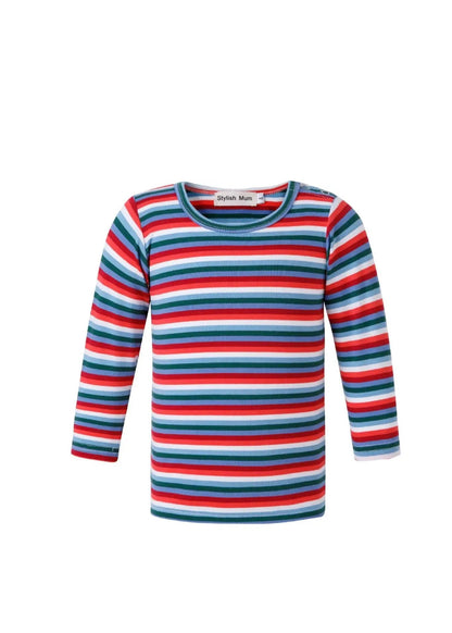 Cara Stripe Cotton Kids Top | Best Selling Kids Basics by Stylish Mum