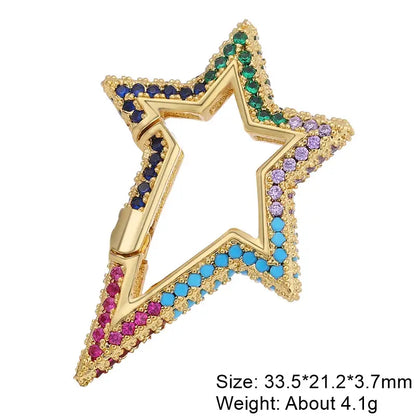 Juya 18K Gold Plated 26 Alphabet Letters Pendant Fasteners Bolt Carabiner Clasps For DIY Women Mesh Chains Name Jewelry Making by All Mart Bristol Ltd
