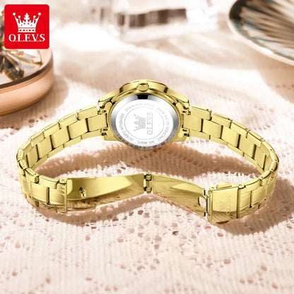 OLEVS Brand Ladies' Watch Quartz Watch Calendar Week Waterproof 5567 by All Mart Bristol Ltd