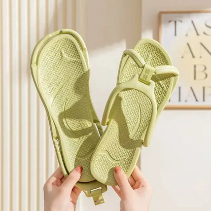 Foldable Travel Slippers Unisex EVA Flip Flops Hotel Non Slip Women Men Bathroom Indoor Slides Portable Lightweight Comfortable by All Mart Bristol Ltd