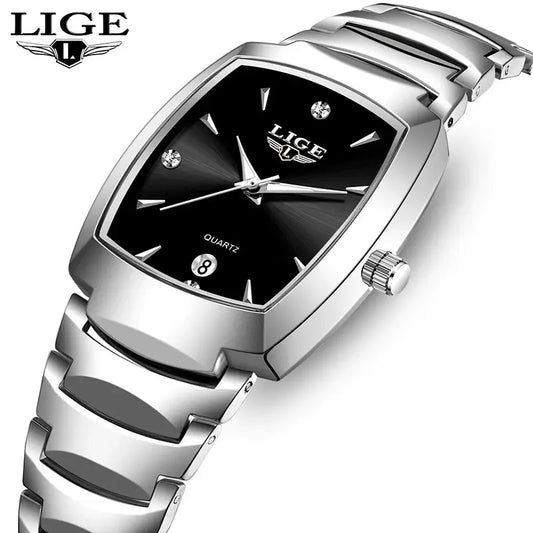 LIGE Watch women Business Luxury Ladies clock female waterproof watches Fashion quartz Simple Watch for Wome montre femme+BOX by All Mart Bristol Ltd