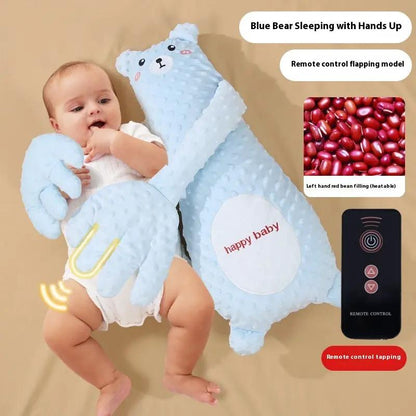 Infant Exhaust Pillow Hand Remote Controlled Soothing For Baby Sleep Cartoon Plush Toddler Comforting Hand by Dropshipman