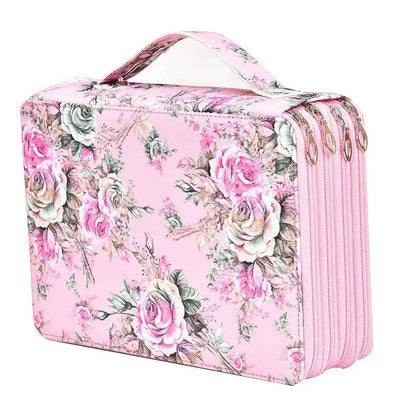 200 Hole Portable Canvas Pencil Case, Pencil Stationery Shockproof Storage Bag, Large Capacity Stationery Box by All Mart Bristol Ltd