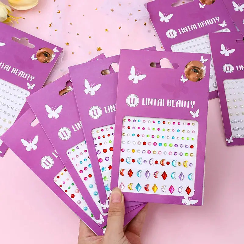 Hot Selling Face Gems Stickers Self Adhesive Waterproof Teardrop Rhinestones for Party Makeup Nail Art Beauty Supplies by All Mart Bristol Ltd