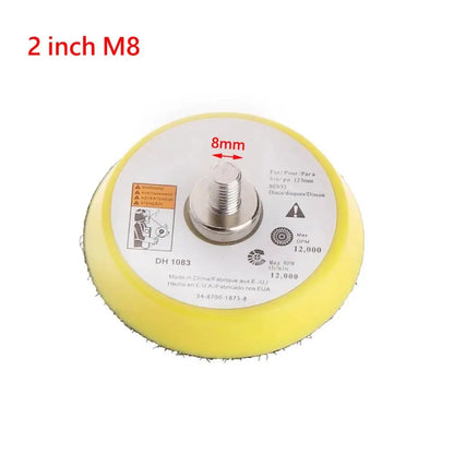 2/3/5 Inch Polishing Sanding Disc M6/M8 Male Thread Backing Pad Sander Polishing Tray For Wood Metal For Grinding Polishing by All Mart Bristol Ltd