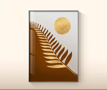 Plant Leaf Wall Art Canvas Painting by Dropshipman