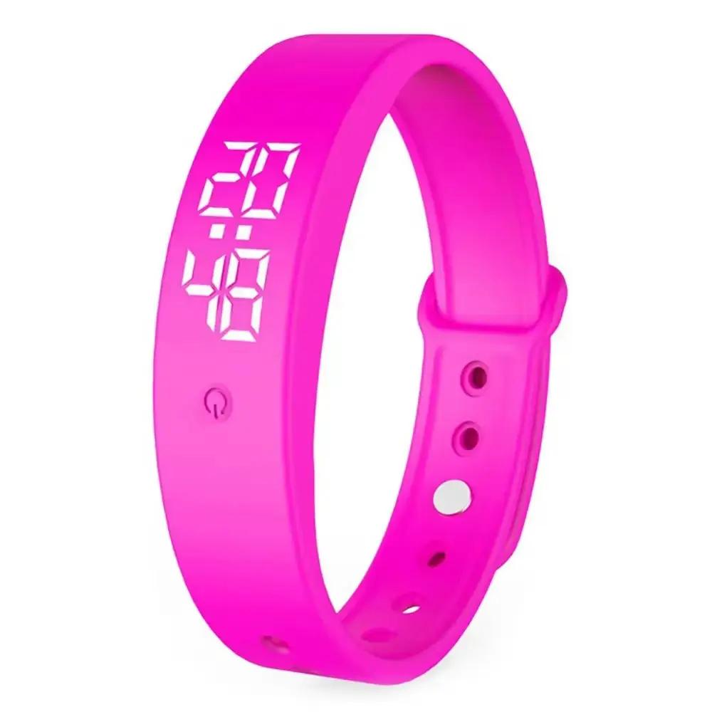 LED Digital Smart Bracelet Waterproof Smart Clock Smartband with Body Temperature Monitor Smart Band Vibration Alarm Reminder by All Mart Bristol Ltd