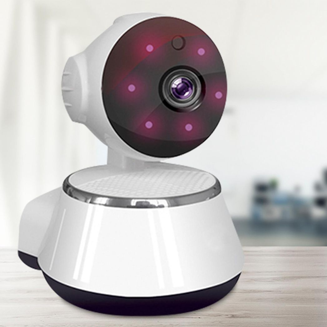 Aquarius 360 HD Indoor Smart Home White Camera With 8GB Gold Micro Sd Card by Aquarius