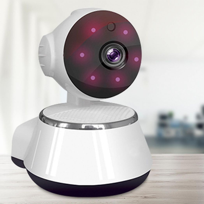 Aquarius 360 HD Indoor Smart Home White Camera With 8GB Gold Micro Sd Card by Aquarius