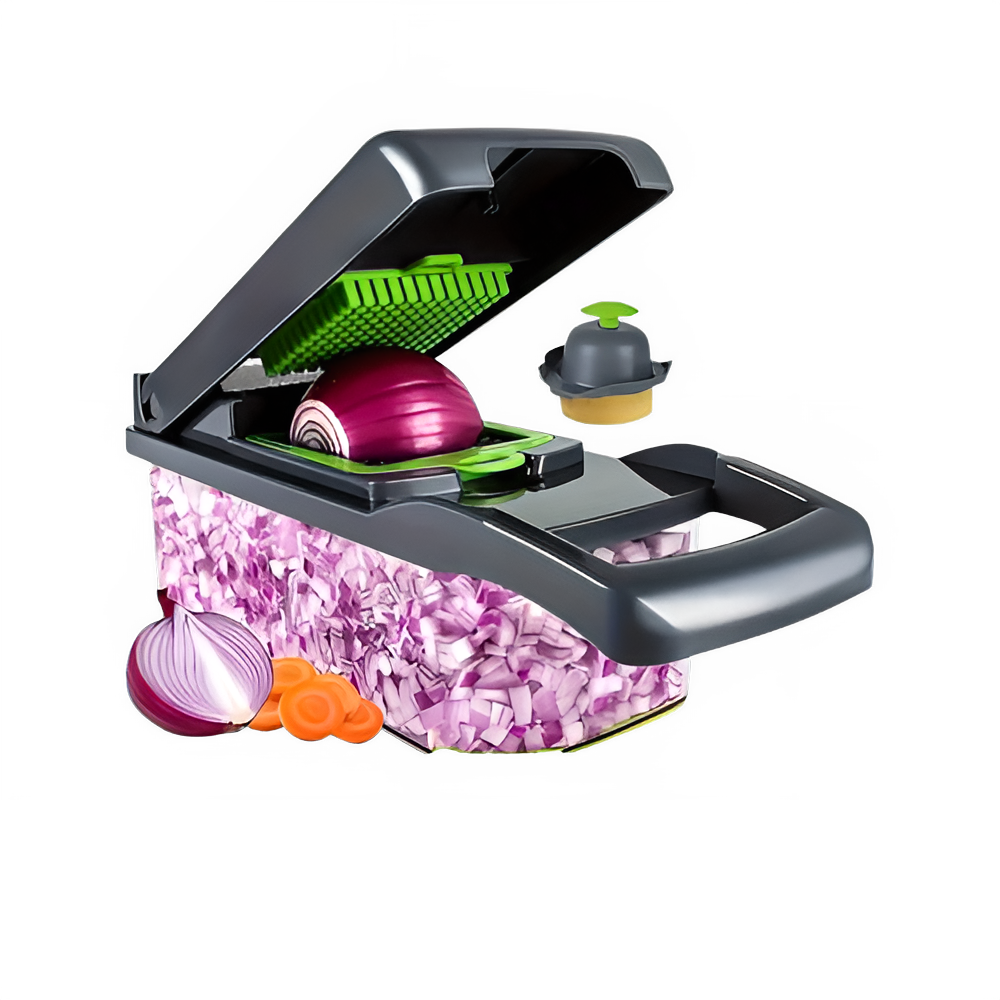 Multifunctional Vegetable Chopper and Food Slicer with Container by All Mart Bristol Ltd