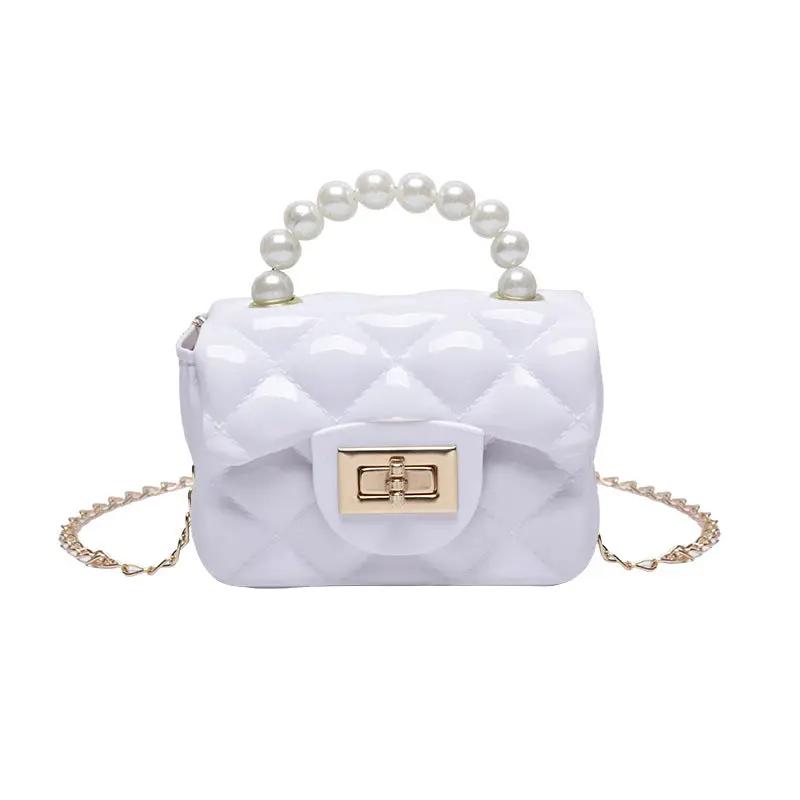 Pearl Hand One-shoulder Crossbody Chain Children's Bags by Dropshipman