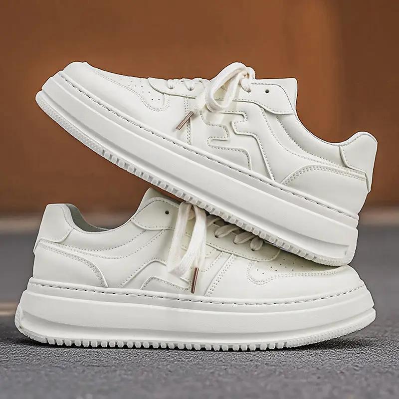 Versatile Casual Sports White Sneakers by Dropshipman