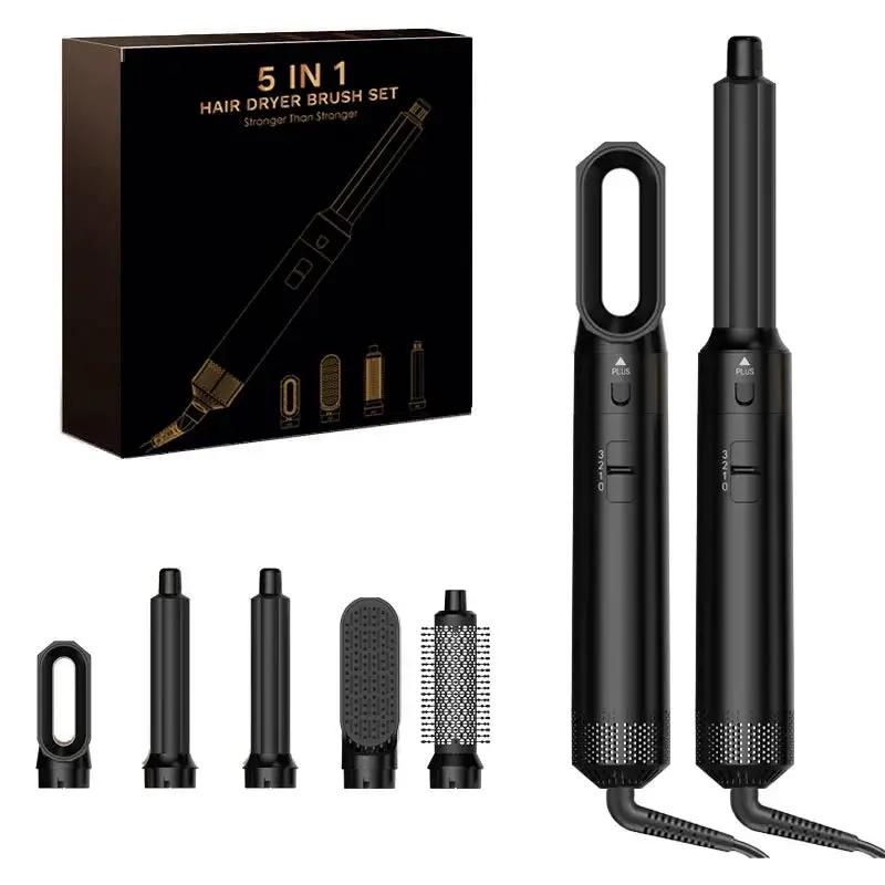 5 in 1 Hair Dryer Brush and Styler Kit Professional Hot Air Comb Curling Iron Hair Straightener for Volumizing and Styling by All Mart Bristol Ltd