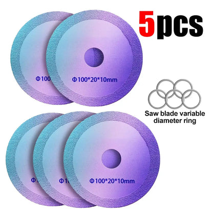 1-10pcs Ultra-Thin 100mm Diamond Saw Blade, for Tile Glass Marble Polishing, Fits Angle Grinder by All Mart Bristol Ltd